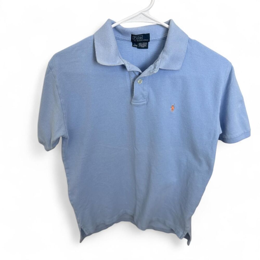 Polo Ralph Lauren L Men's Light Blue Short Sleeve Polo Shirt (Runs Small)